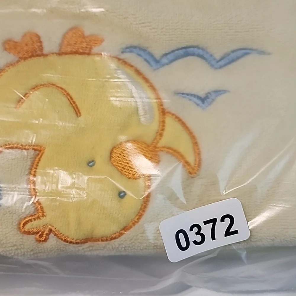Carter's Match the Wear yellow duck duckling baby blanket / towel